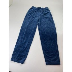 Bechamel Y2K All Day In This Vintage Blue Velour Tracksuit Pants Size Small